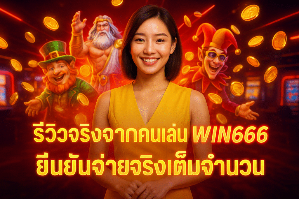รีวิวจริงจากคนเล่น WIN666 ยืนยันจ่ายจริงเต็มจำนวน